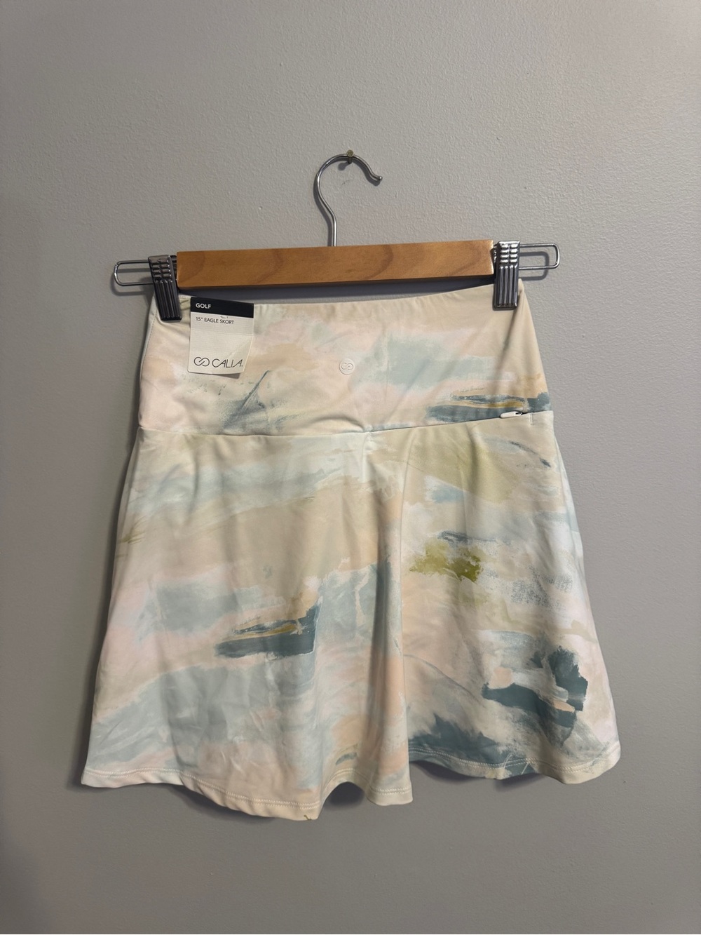 CALIA by Carrie Underwood Pastel Brushstroke Skater Skirt